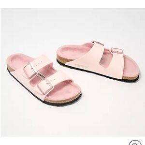 Birkenstock Shearling Two-Strap Sandal